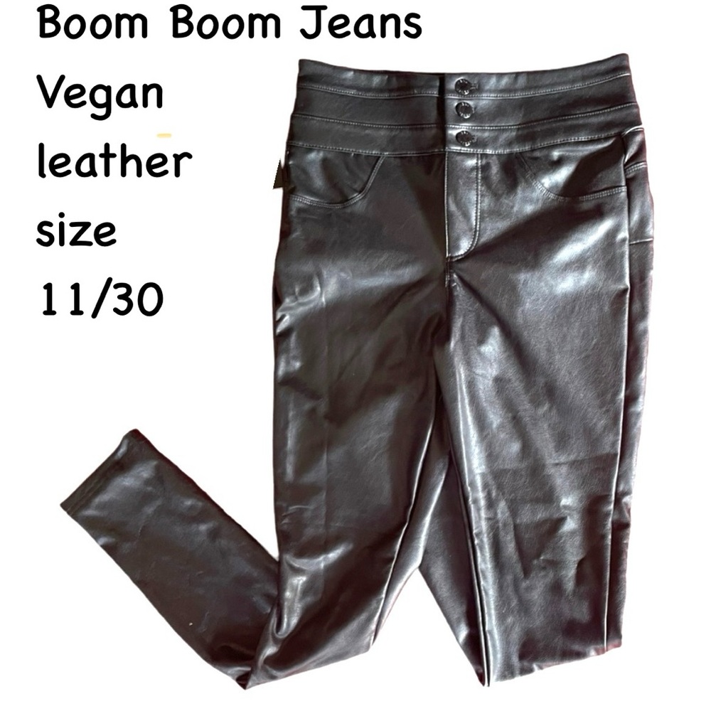 Boom boom Jeans vegan leather leggings